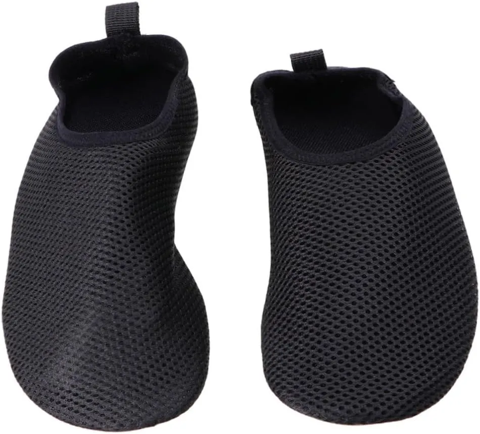 1Pair Non Slip Silicone Yoga Socks for and Thickened Foot Cover Black Enhanced Stability and Balance for Adults