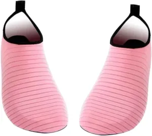 1Pair Silicone Non Slip Fitness Socks for Yoga and Dance Thickened Socks Pink Enhanced Grip for Stability and Balance