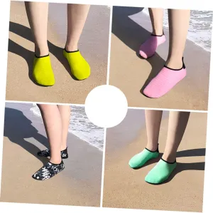 1Pair Thickened Non Slip Silicone Fitness Socks for Yoga Pilates and Dance Comfortable Socks Pink for Enhanced Balance and Stability