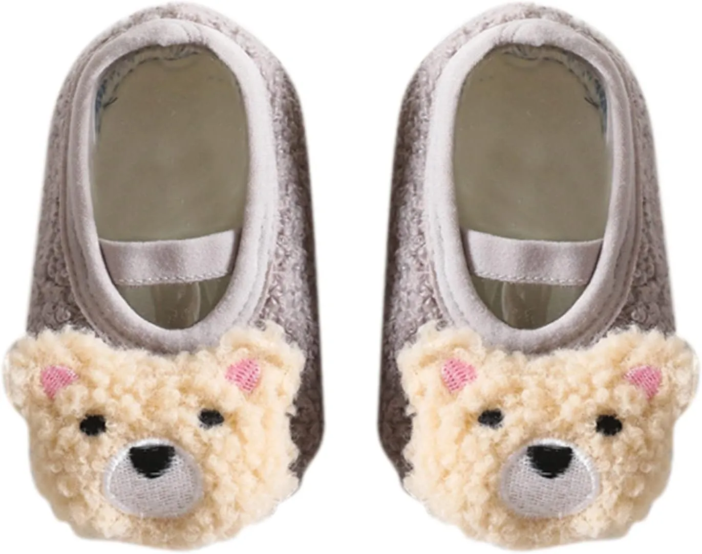 2 T Boys and Girls Cartoon Character Pattern Warm Toddler Shoes Indoor Floor Socks Non Slip Girl Shoes Size 2