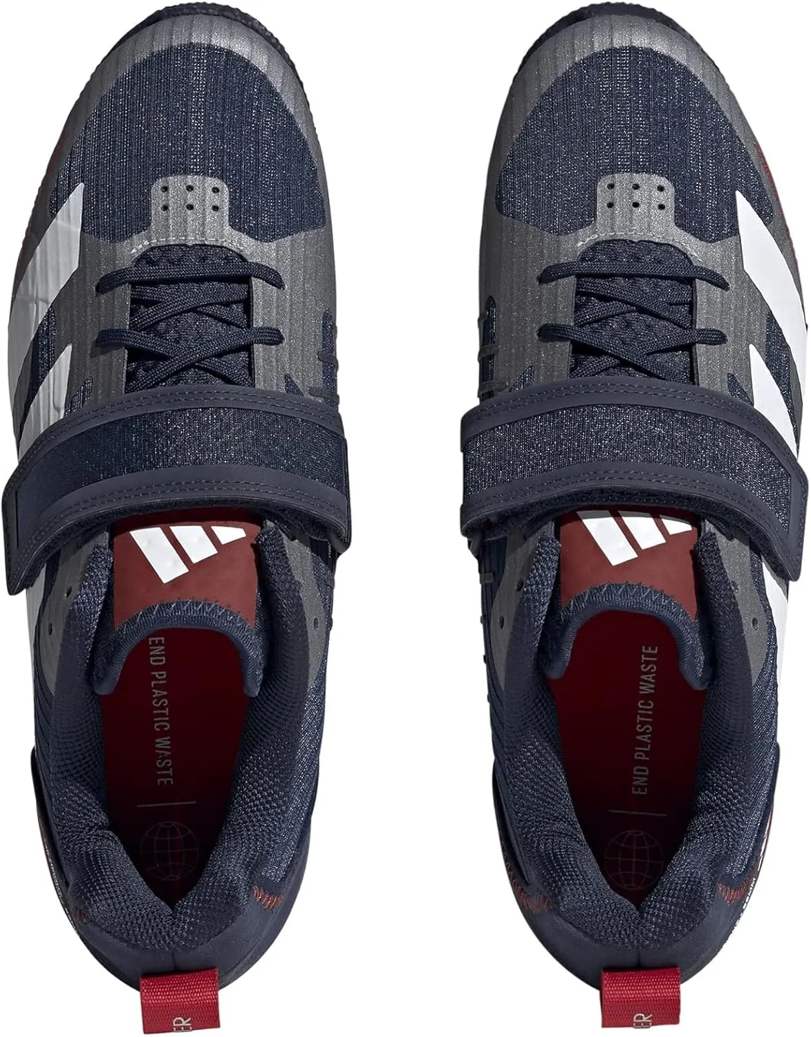 adidas Women's Shoes Adipower Weightlifting 3 Team Navy Blue/White/Better Scarlet Men's 8.5, 9.5 Medium