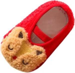 Air for Toddler Boys Boys and Girls Cartoon Character Pattern Warm Toddler Shoes Indoor Floor Socks Non Slip Fashion Toddler Shoes Breathable Cartoon Warm Toddler Shoes Shoe Light