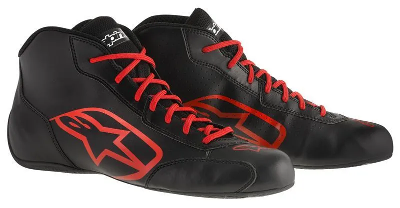 ALPINESTARS TECH 1-KSTART SHOE BLACK RED SZ 11