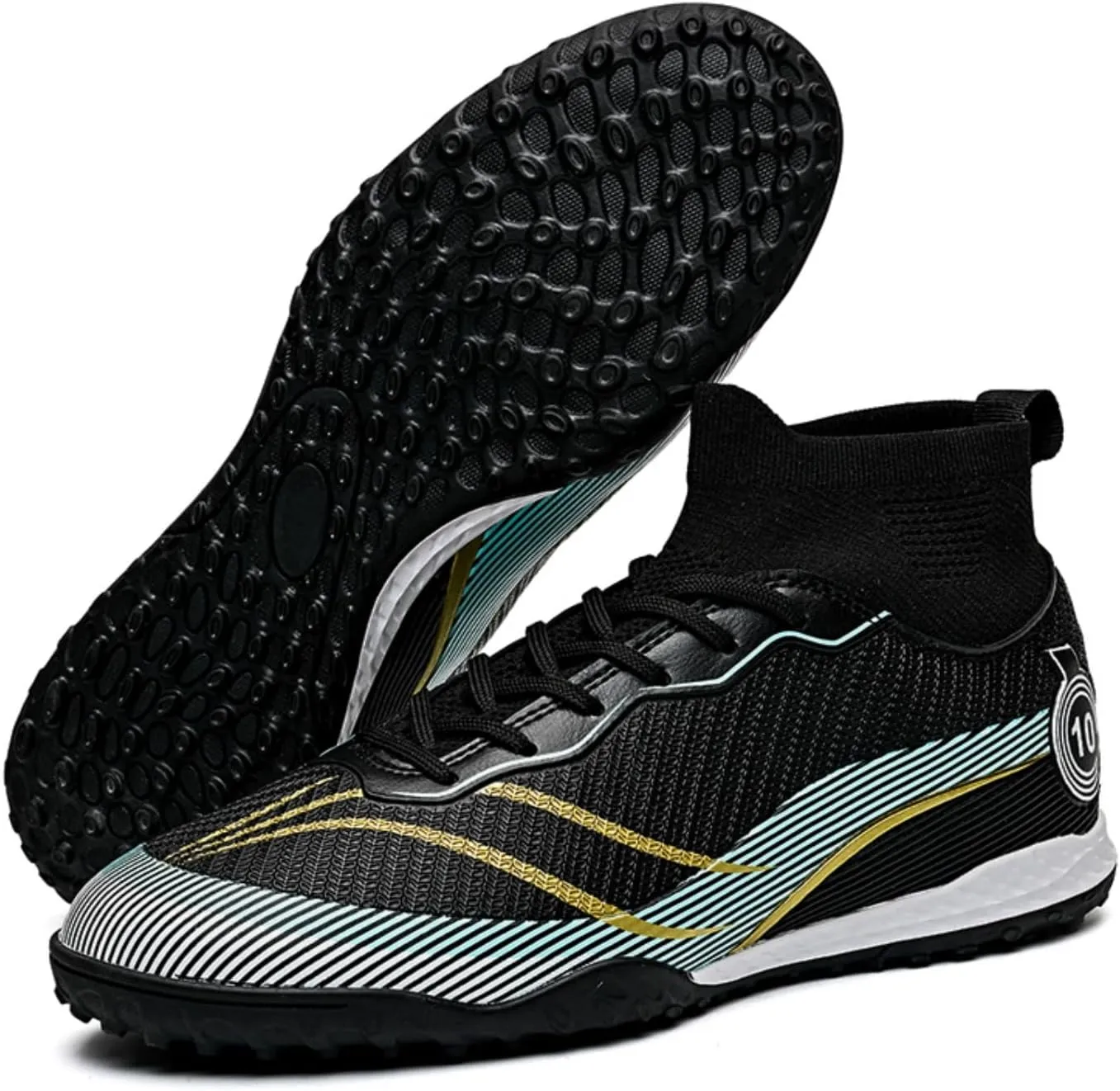 AMZ BSHIDA Soccer Cleats for Mens Turf Soccer Shoes Indoor Football Training Sneaker Size 6.5-11.5
