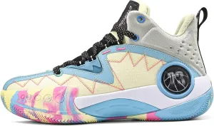 ASHION Unisex Kids Basketball Shoes Boys Air High Top Sneakers Girls Breathable Non-Slip Athletic Shoes Little Kid/Big Kid