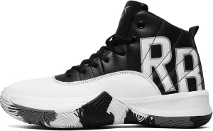 ASHION Unisex Kids Basketball Shoes Boys Air High Top Sneakers Girls Breathable Non-Slip Athletic Shoes Little Kid/Big Kid
