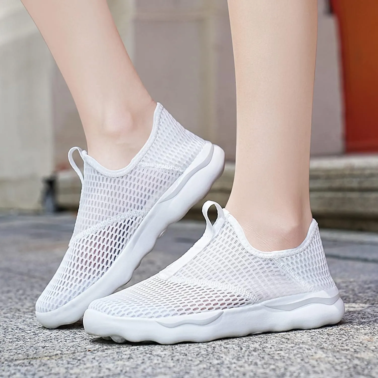Athletic Fashion Sneakers for Men Lightweight Breathable Slip on Running Shoe Men's Comfortable Diabetic Shoes