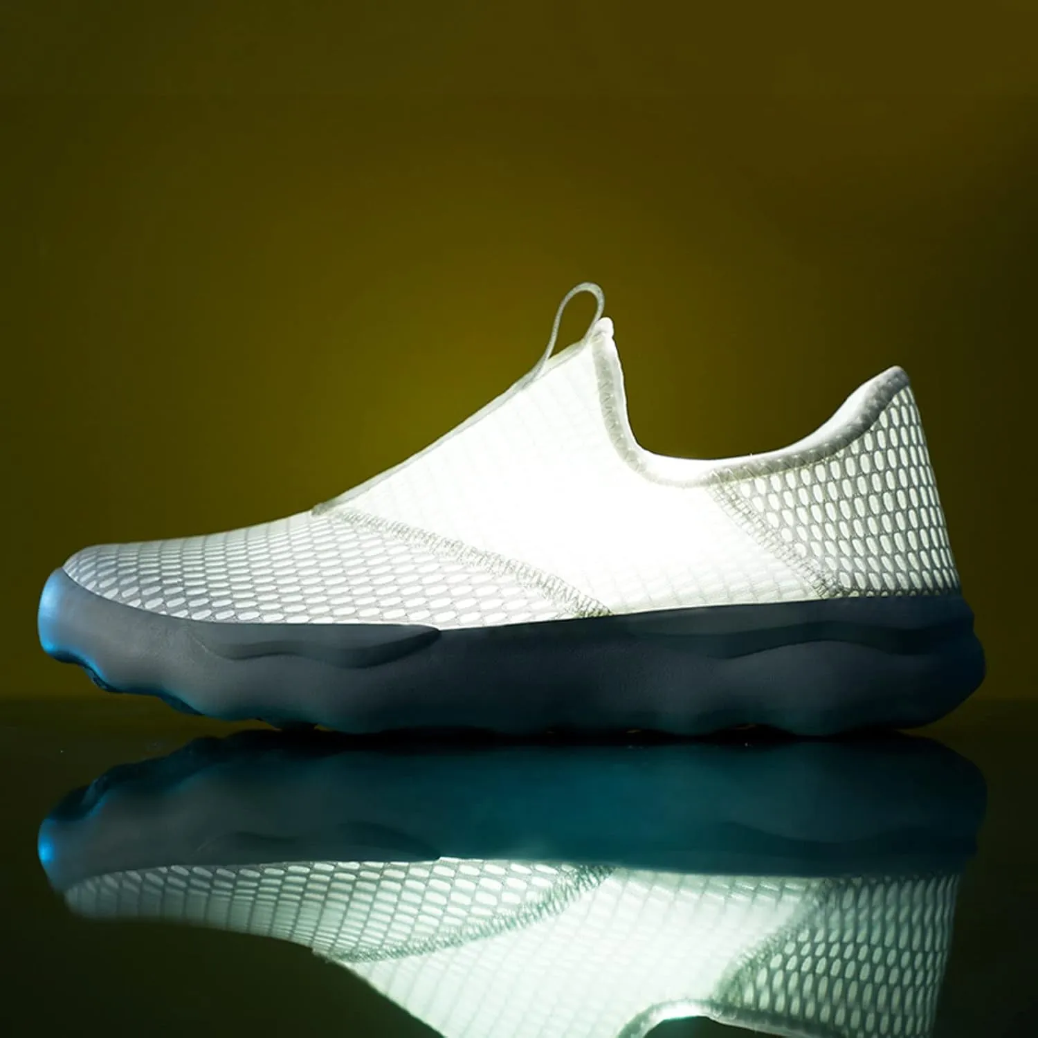 Athletic Fashion Sneakers for Men Lightweight Breathable Slip on Running Shoe Men's Comfortable Diabetic Shoes