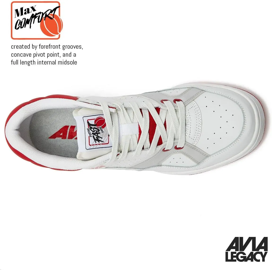 Avia 855 Mens Basketball Shoes, Low Top Retro Sneakers for Indoor or Outdoor, Street or Court, Sizes 7 to 15