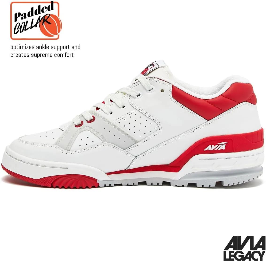 Avia 855 Mens Basketball Shoes, Low Top Retro Sneakers for Indoor or Outdoor, Street or Court, Sizes 7 to 15