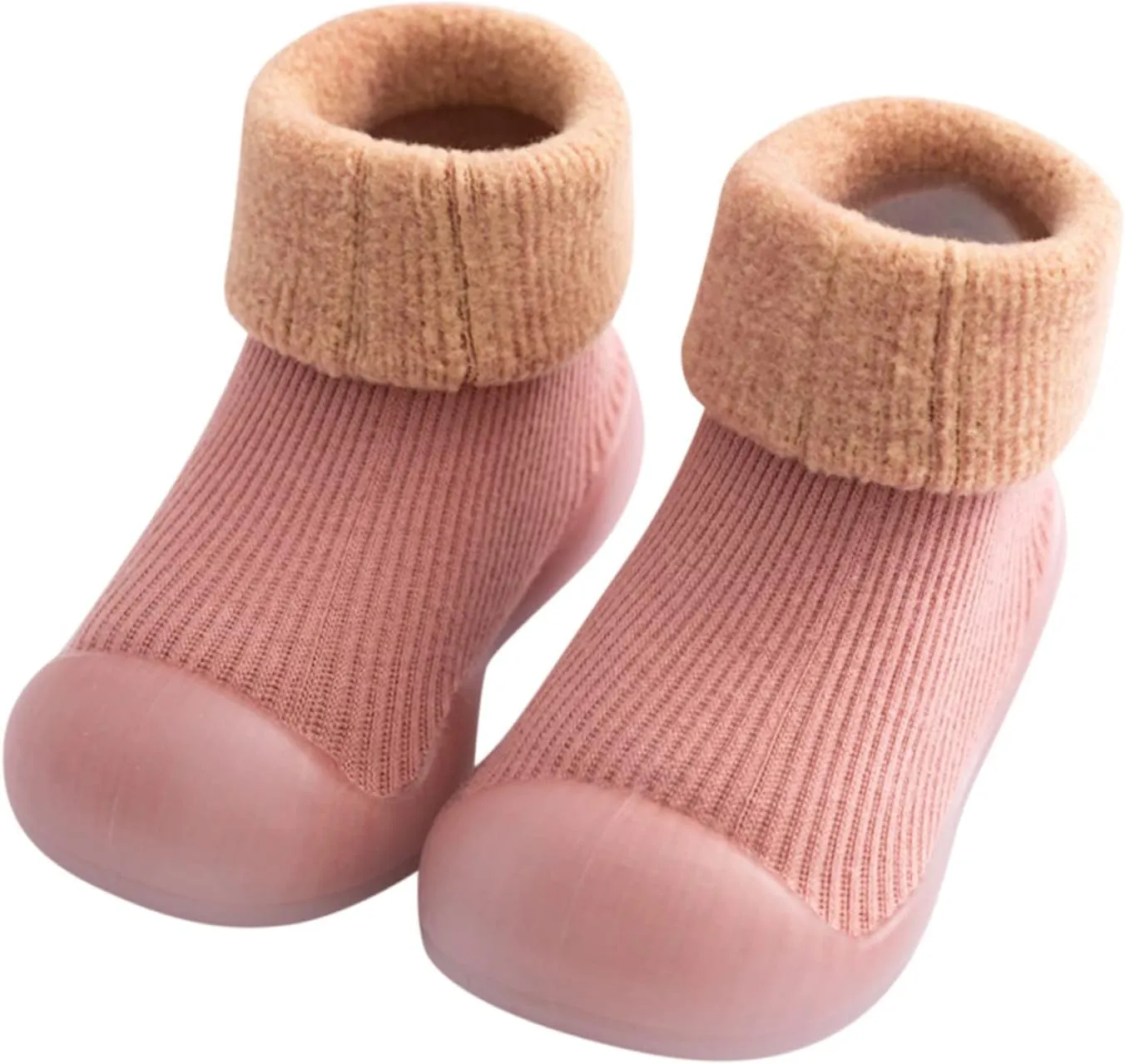 Baby Boy Shoes,Girls Socks Slipper Soft Baby Boys Rubber Shoes Sole Solid Toddler Kids Knit Stocking Warm Kids Shoes