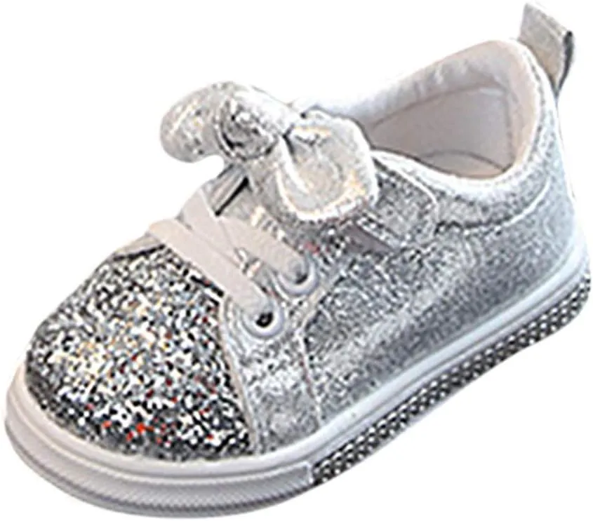 Baby Girl Casual Run Shoes Boys Bowknot Children Sport Crystal Baby Girls Sequins Bling 24 Month Shoes Boy