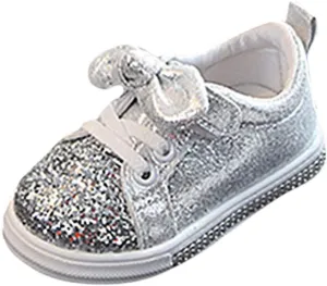 Baby Girl Casual Run Shoes Boys Bowknot Children Sport Crystal Baby Girls Sequins Bling 24 Month Shoes Boy