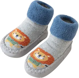Baby Girl Shoes,Autumn Winter Baby Shoes Cute Rabbit Bear Cartoon Children Cotton Warm Soft Non Slip Floor Boots