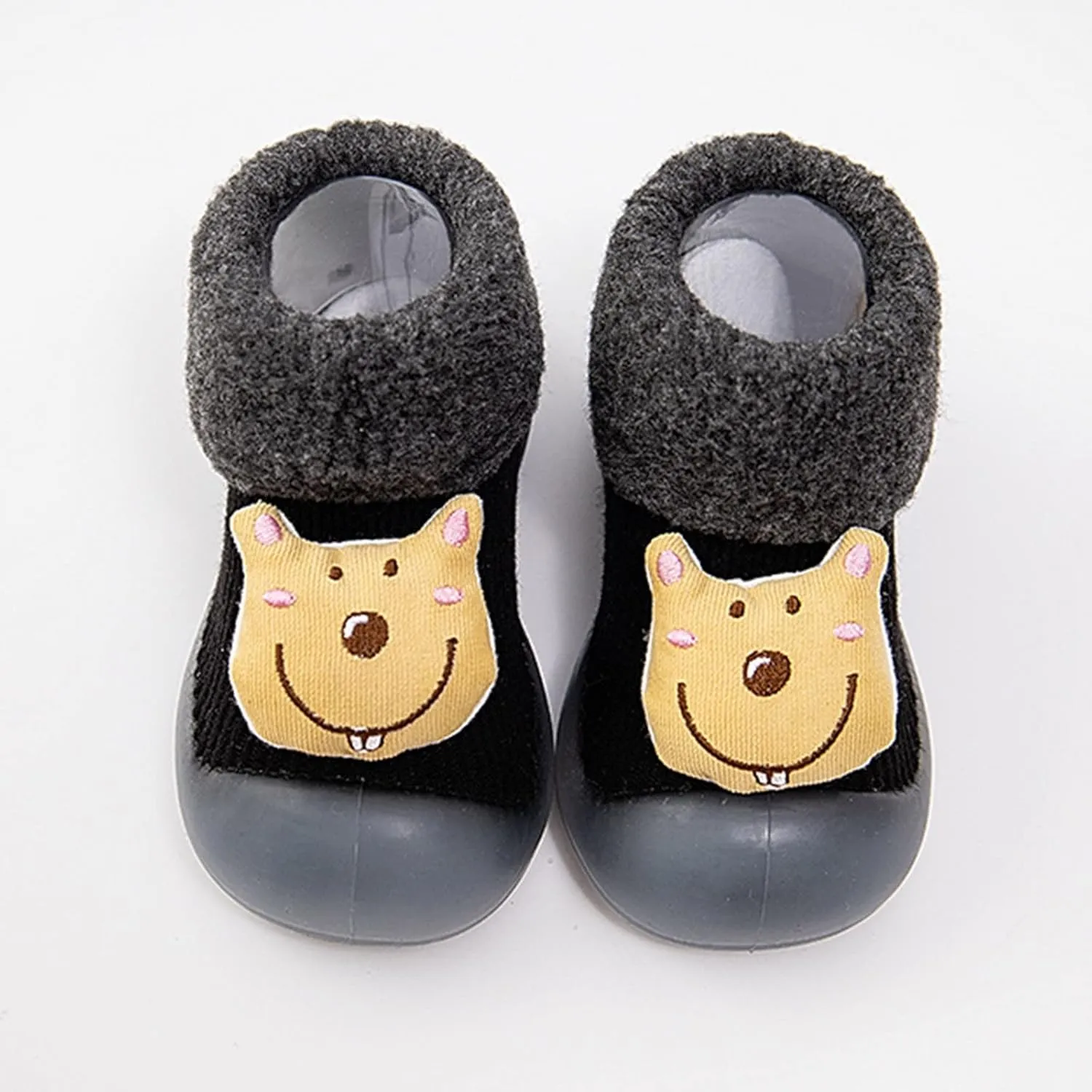 Baby Girl Shoes,Infant Toddle Footwear Winter Shoes Bottom Indoor Non Slip Warm Floor Cartoon Socks Shoes Work Shoes