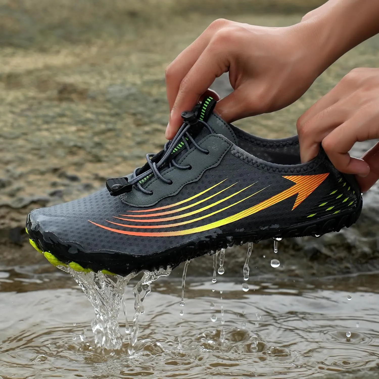 Barefoot Water Shoes for Women Men Breathable & Non-Slip Water Shoes, Athletic Wide Toe Water Shoes Quick Dry Zero Drop Trail Running Shoes for Swimming, Walking & Hiking