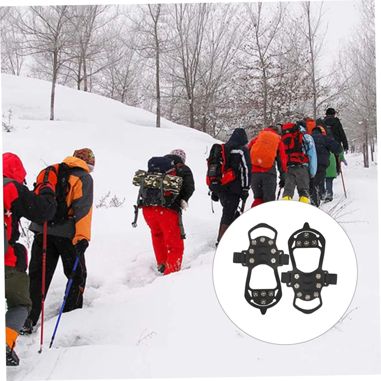 BESPORTBLE Mountaineering Covers Ski - Shoe Grippers Boot Grippers Ice Heel Protectors for Shoes Ice Cleats Snow