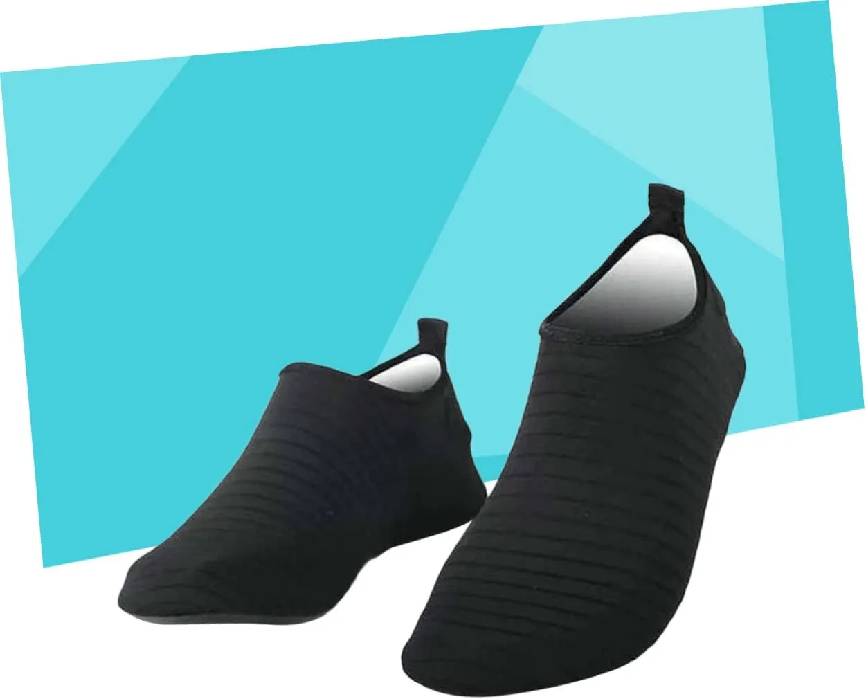 BESTYASH Non Slip Silicone Socks for Yoga Thickened Foot Cover Black Durable Enhanced Balance Stability for Home