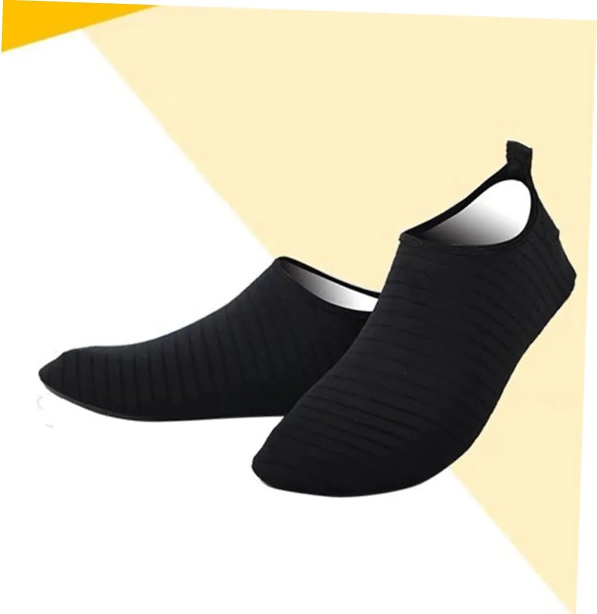 BESTYASH Non Slip Silicone Socks for Yoga Thickened Foot Cover Black Durable Enhanced Balance Stability for Home