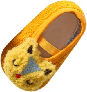 Big Girls Walking Shoes Boys And Girls Cartoon Character Pattern Warm Toddler Shoes Indoor Girls Glitter Boots