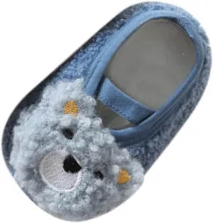 Big Girls Walking Shoes Boys And Girls Cartoon Character Pattern Warm Toddler Shoes Indoor Girls Glitter Boots