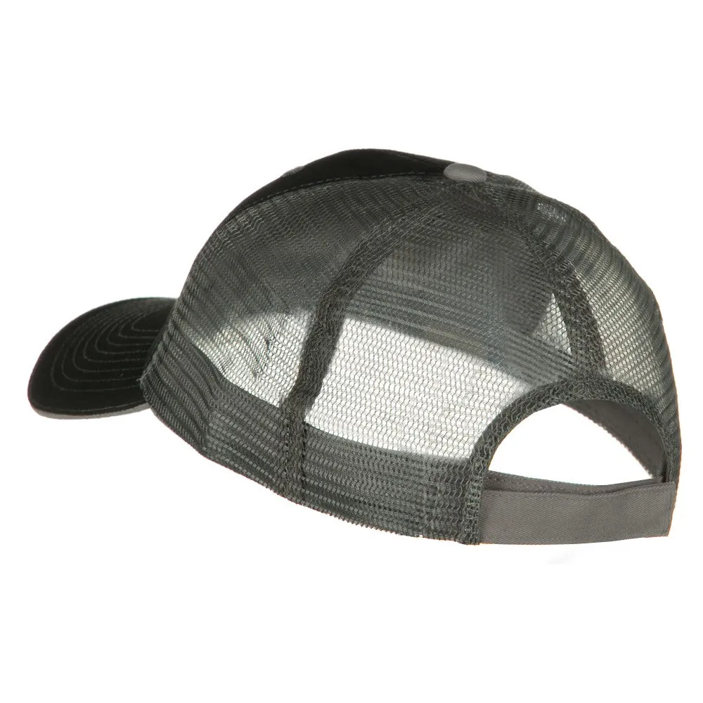 Big Size Garment Washed Cotton Twill Mesh Cap
