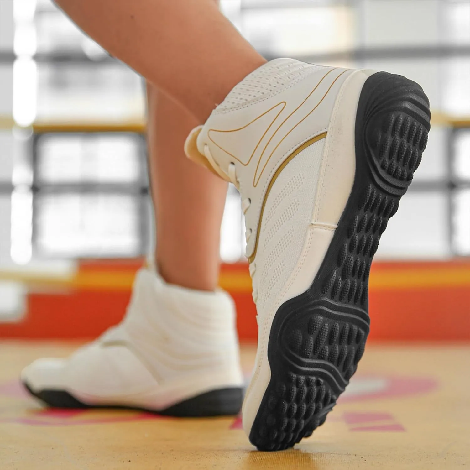 Boxing Shoes Men's Women High Top Wrestling Shoes Non-Slip and Durable Fitness Training Sneakers for Gym Powerlifting Bodybuilding