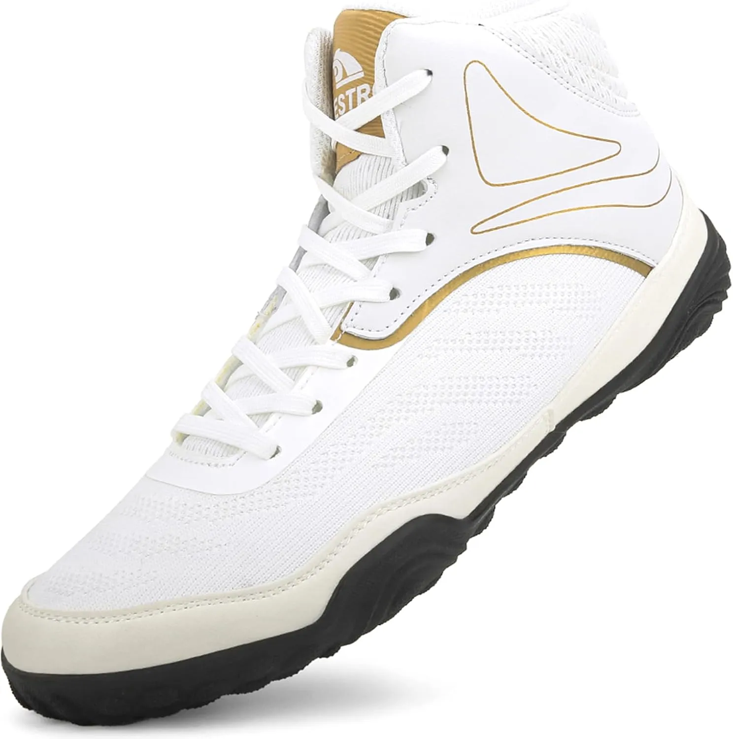 Boxing Shoes Men's Women High Top Wrestling Shoes Non-Slip and Durable Fitness Training Sneakers for Gym Powerlifting Bodybuilding
