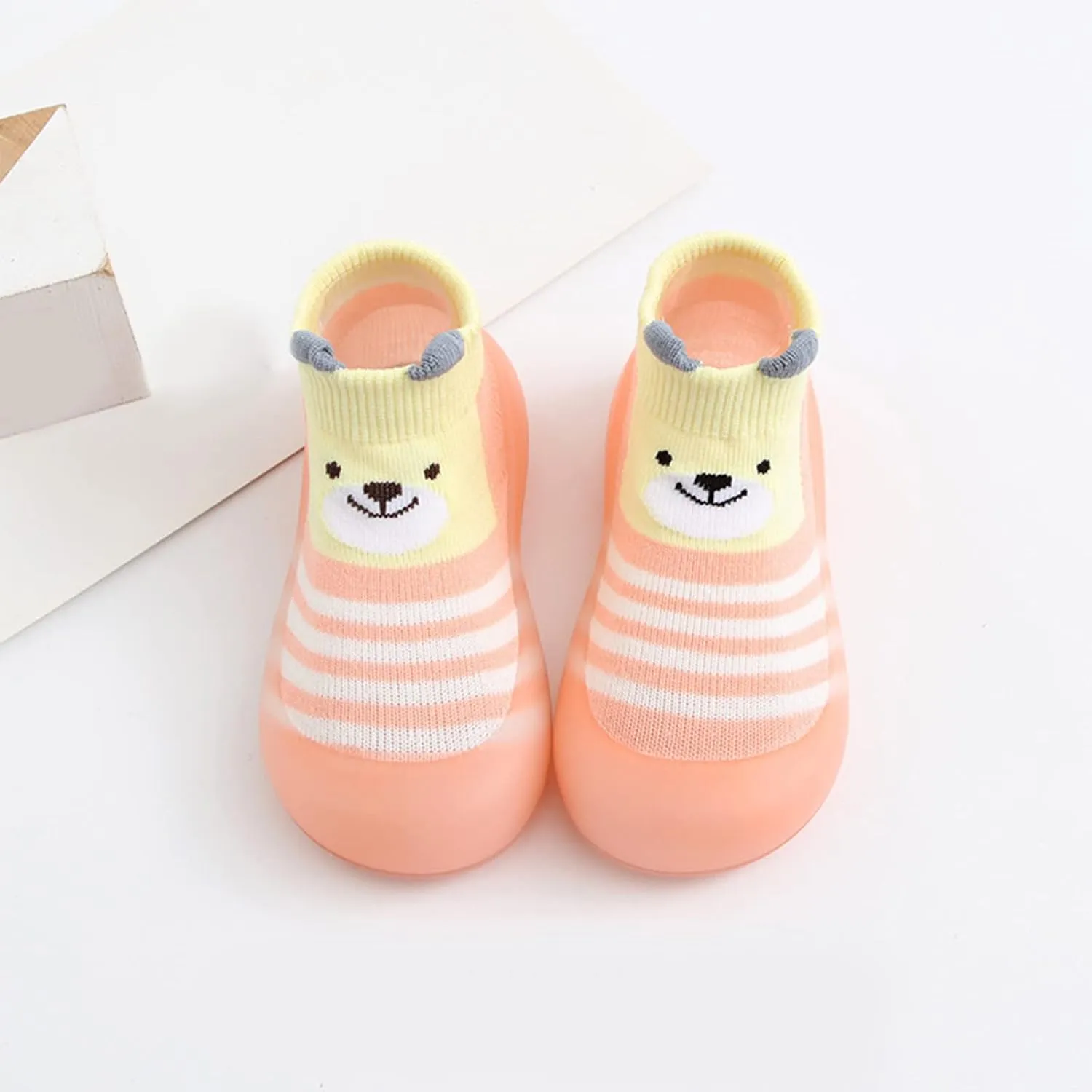 Boy Girl Baby Sock Shoes,0-3 Years Newborn Baby Boys Girls Sock Shoes Cute Cartoon First Walking Shoes Prewalker