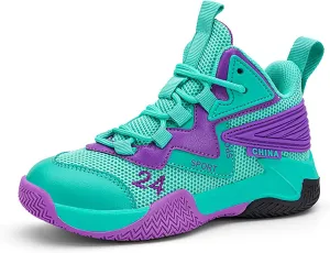 Boys Basketball Shoes Kids Basketball Sneakers Breathable Tennis Shoes for Boys Girls