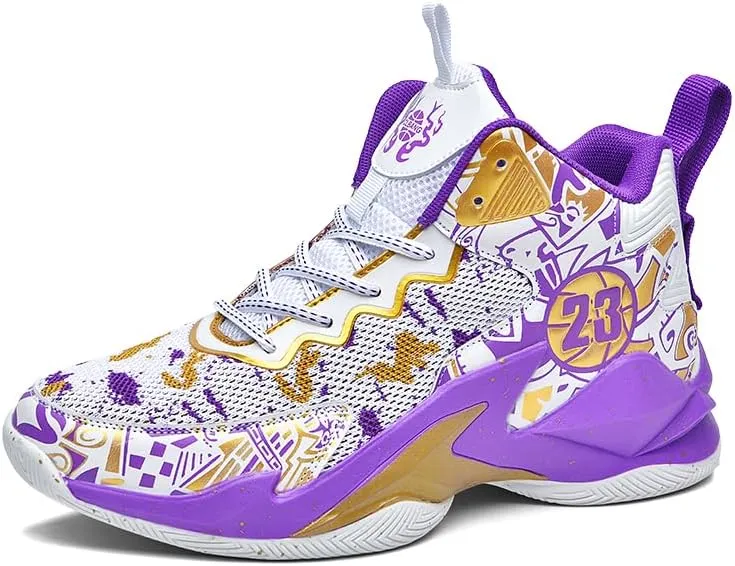 Boy's Basketball Shoes Lightweight Fashion Sneakers