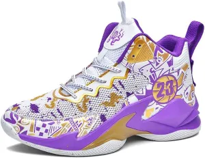 Boy's Basketball Shoes Lightweight Fashion Sneakers