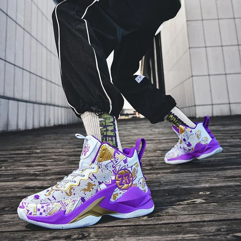 Boy's Basketball Shoes Lightweight Fashion Sneakers