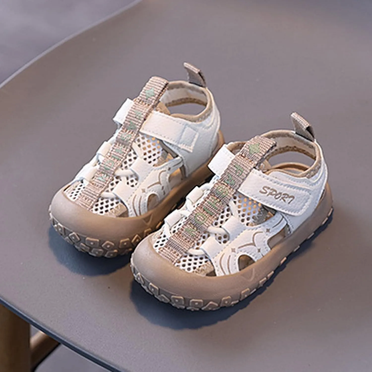 Boys Girls Running Shoes Toddler Big Kids Shoes Boys Girls Breathable Sneakers Athletic Running Casual White Sports