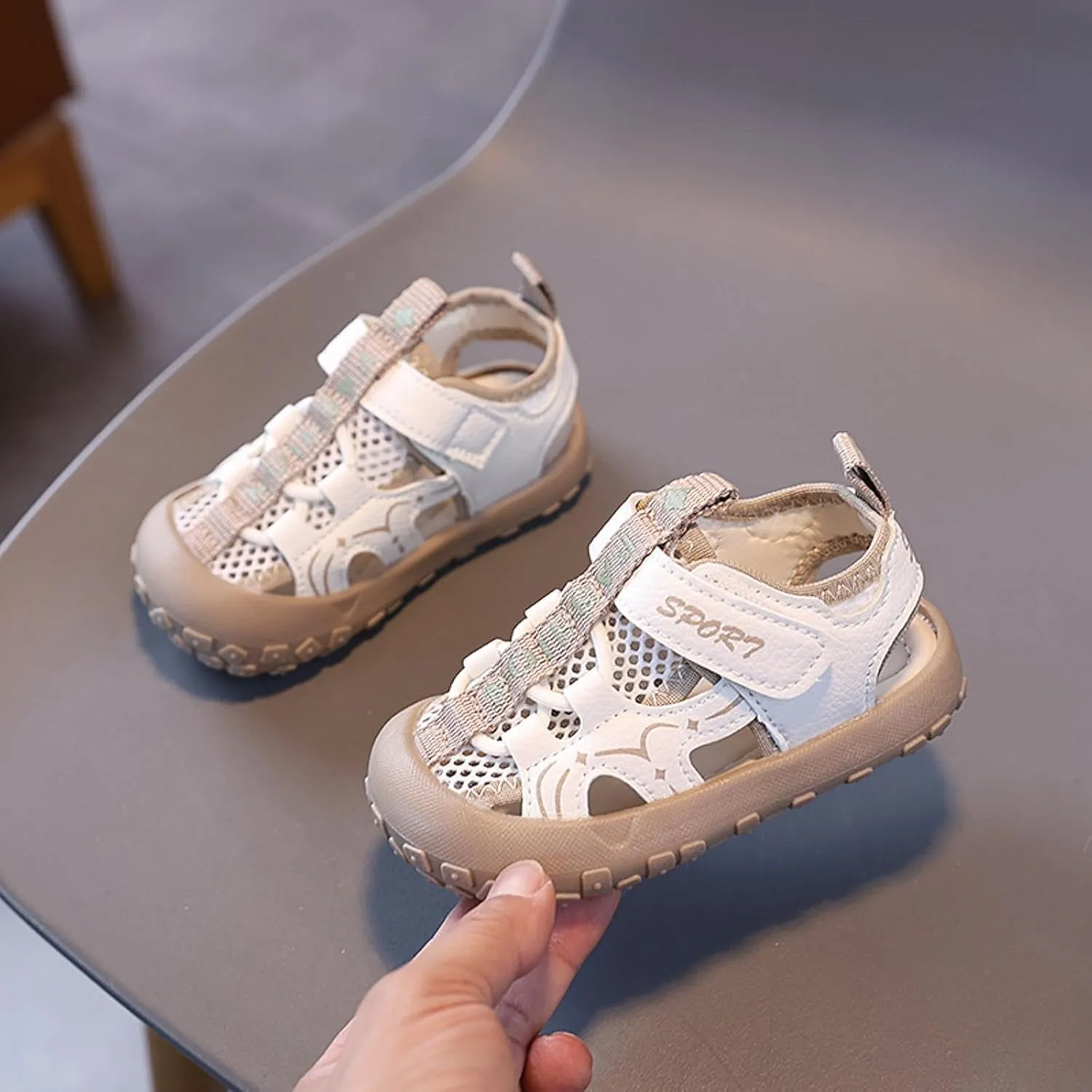Boys Girls Running Shoes Toddler Big Kids Shoes Boys Girls Breathable Sneakers Athletic Running Casual White Sports