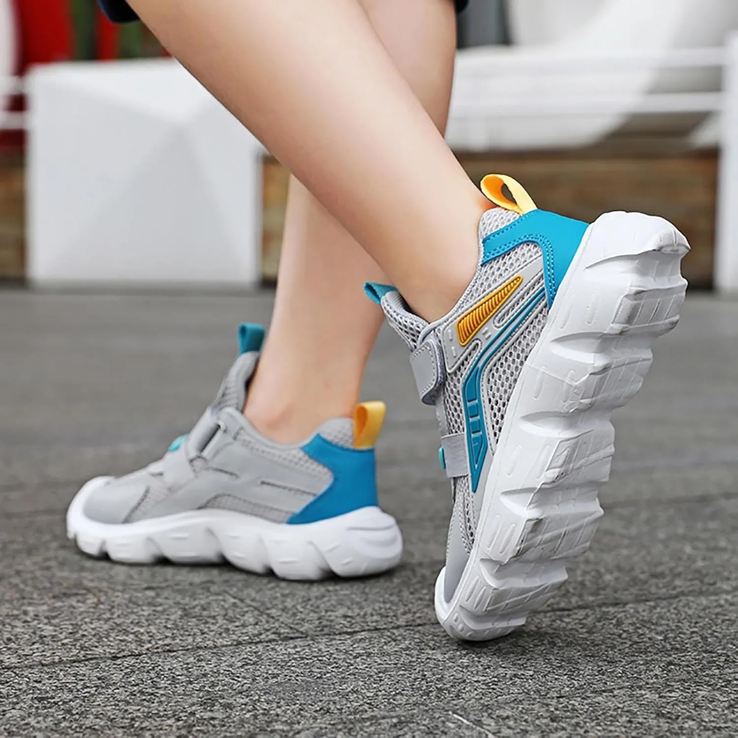 Boys Girls Tennis Basketball Sneakers Kids Lightweight Sneakers for Toddler Running Breathable Sport Athletic Shoes