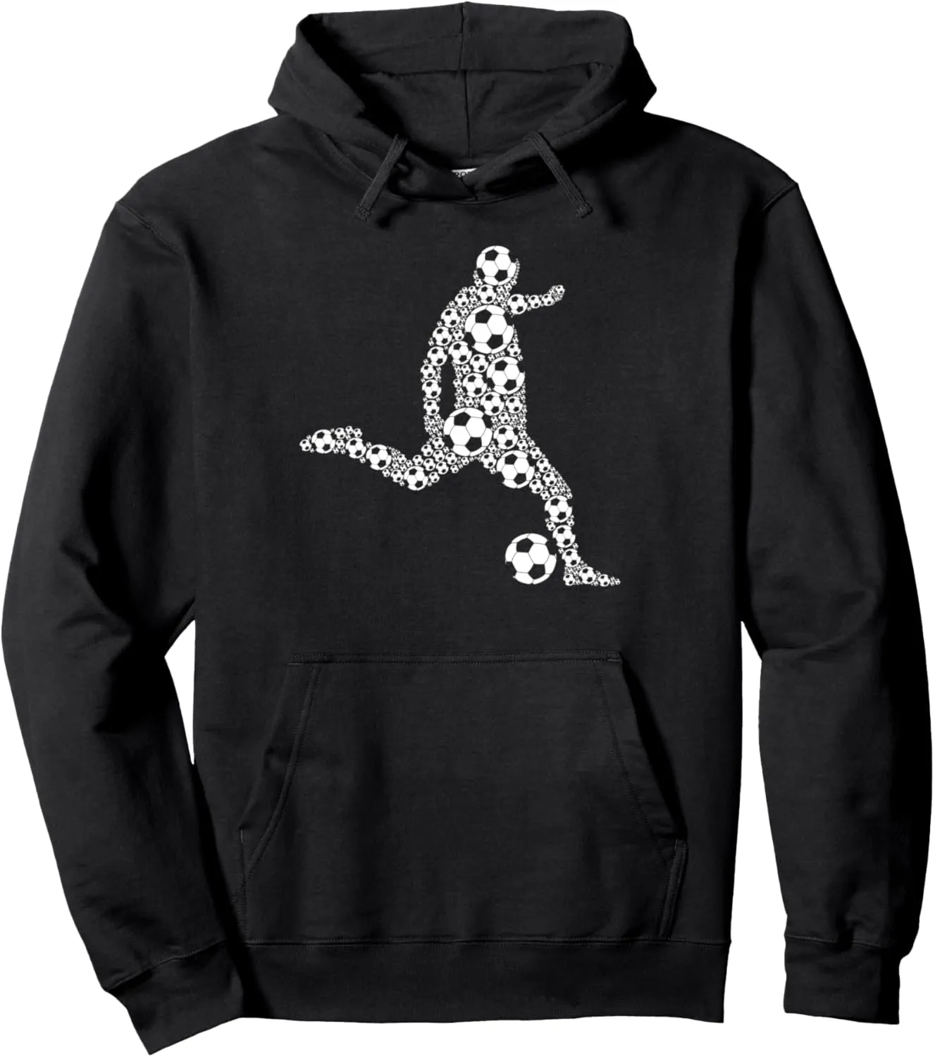 Boys Men Soccer Player Coach Sport Graphic Pullover Hoodie