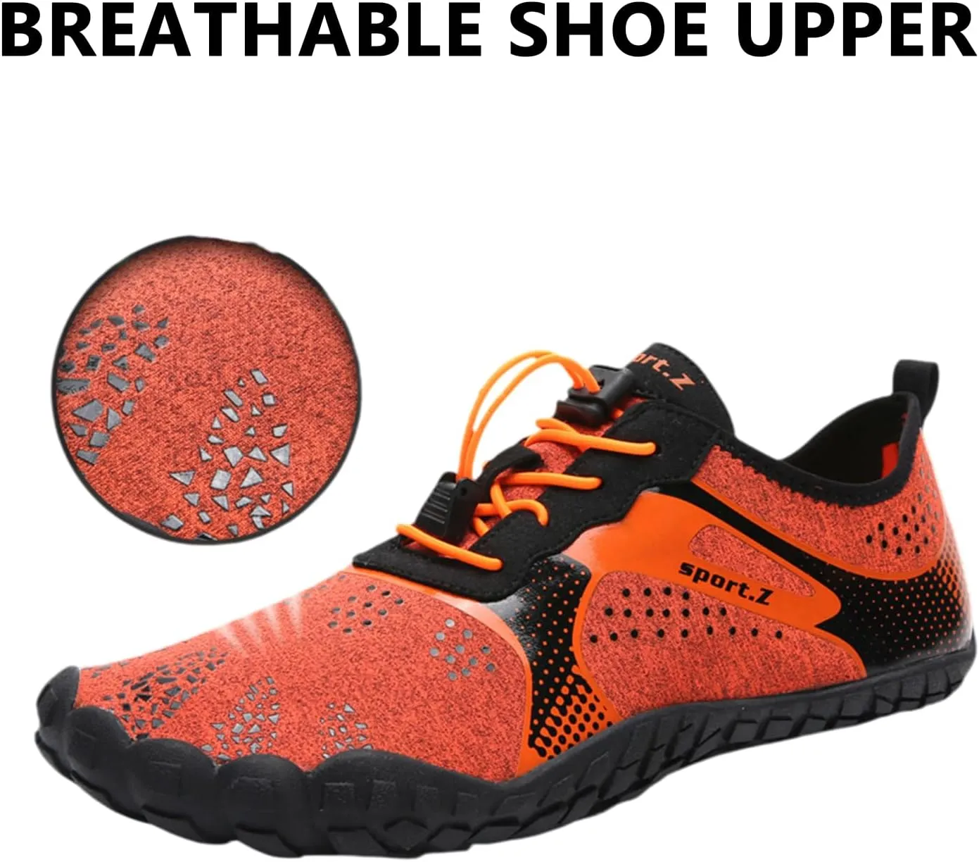 Buhelyc Women Men Water Shoes Breathable Lightweight Mountaineering Casual Sport Shoes Beach Sneakers for Walking Hiking Diving