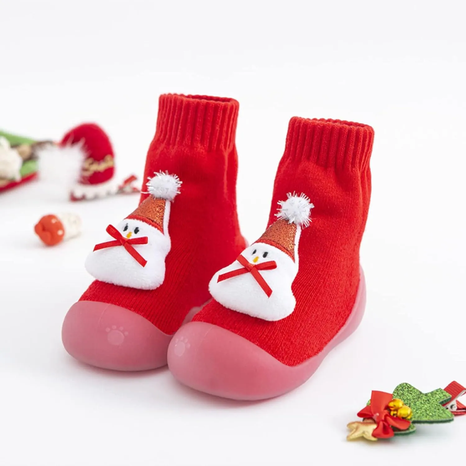 Cat and Girls Shoes Christmas Infant Baby Toddler Boys Girls Cartoon Ears Floor Socks Non Slip 6 Toddler Shoes