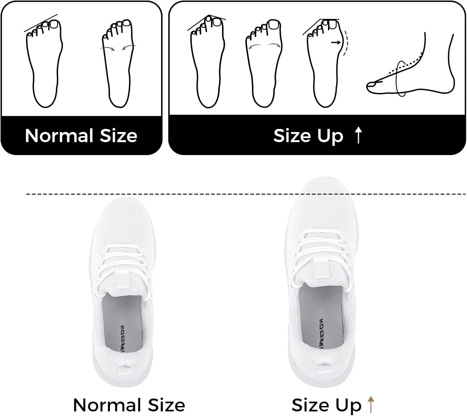 CHIN·MOON Women's Slip On Walking Shoes Lightweight Non Slip Running Gym Shoes Breathable Fashion Sneakers