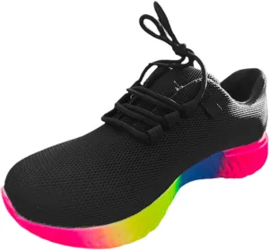 Chunky Platform High Sneakers for Women Women's Hiking Shoes Lightweight Slip On Shoes for Elderly Women Wide Width Womens Fashion Sneakers 2023 Retro Zapatos De Mujer Antideslizante para Cocina