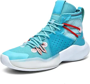 CJSPORX Mens Basketball Shoes Fashion High Top Running Sneakers Lightweight Sport Shoes for Athletic