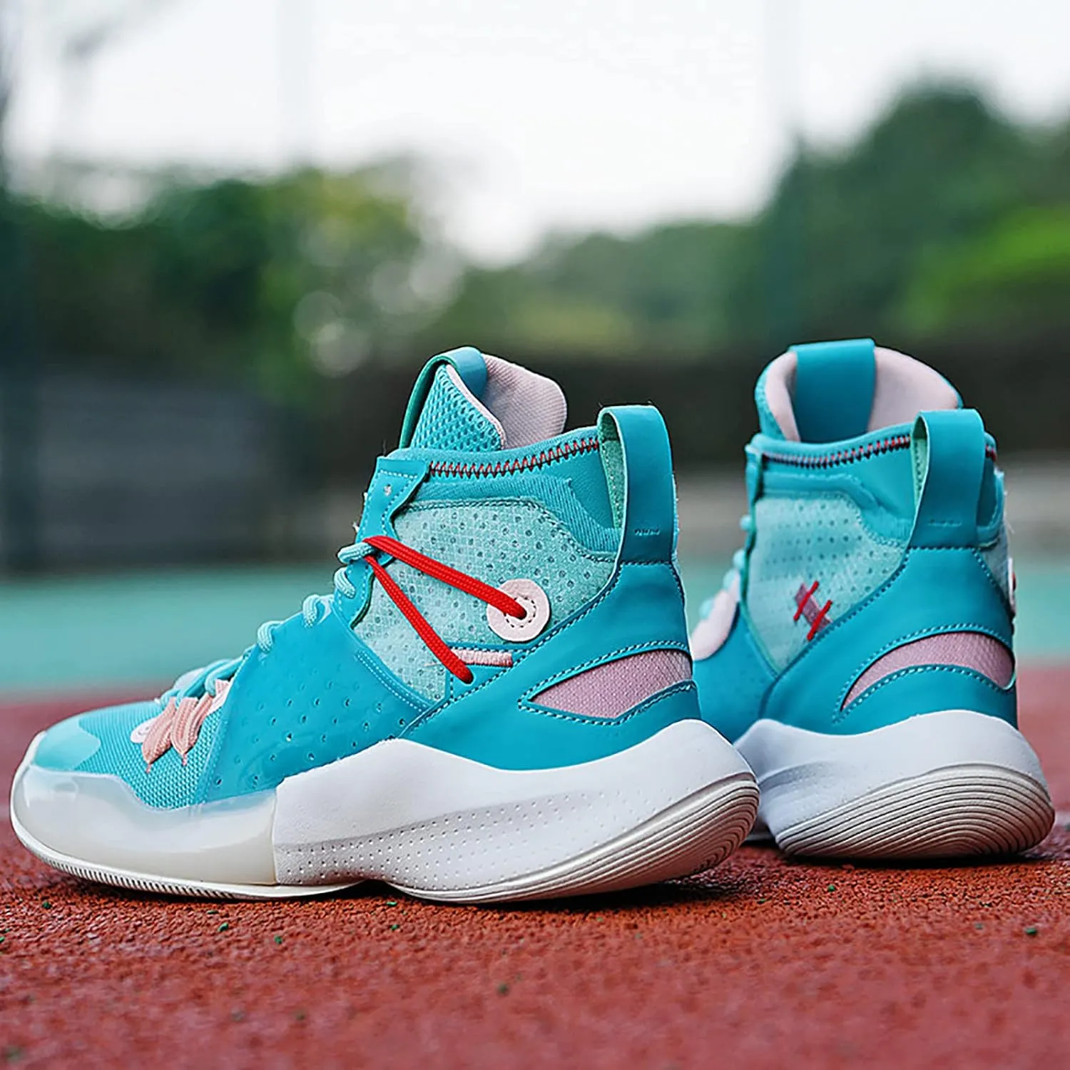 CJSPORX Mens Basketball Shoes Fashion High Top Running Sneakers Lightweight Sport Shoes for Athletic