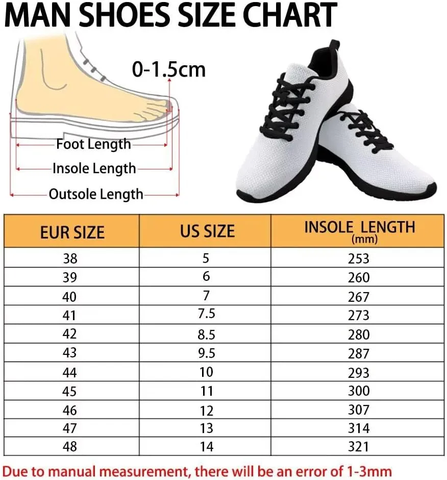 Customized Unisex Running Shoes for Men, Lightweight Fashion City Running Shoes Breathable Sports