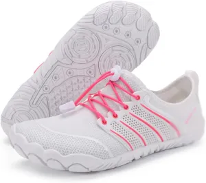 DHAEY Deadlift Shoes for Men Women Non-Slip Sole Comfortable Breathable Mesh Cloth Cross-Trainer Sneaker Indoor Skipping Rope Yoga Shoes (Color : White, Size : 8.5 Women/7 Men)