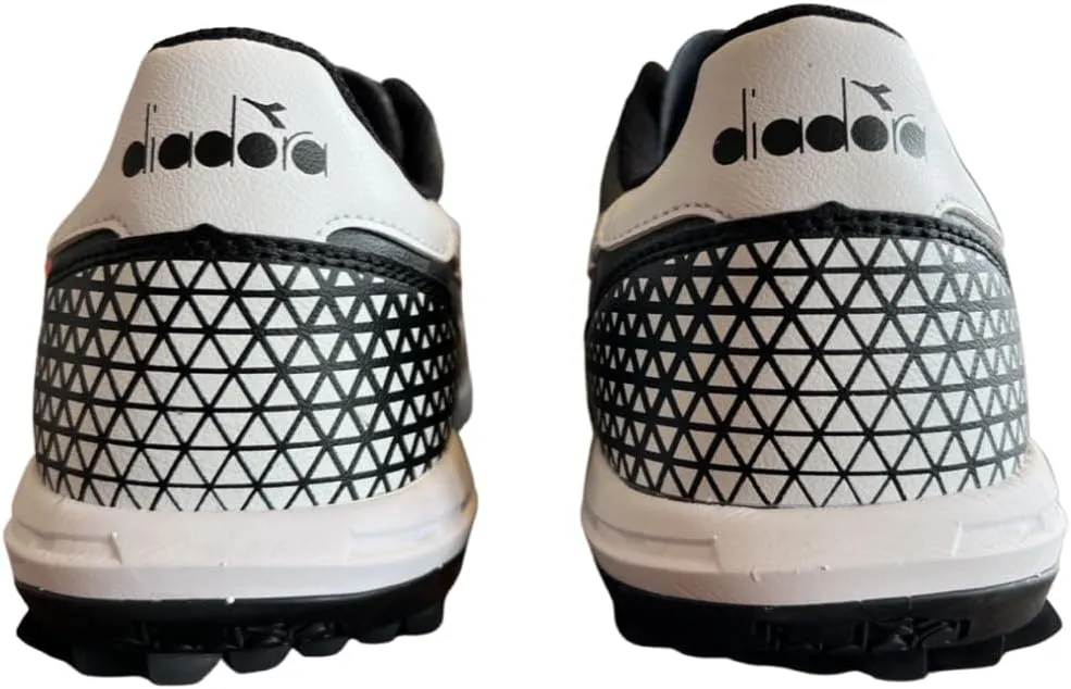 Diadora Calcetto LT Turf Soccer Shoes - Full Grain Leather, Enhanced Cushioning, Anti-Wear Rubber, Synthetic Turf, Optimal Traction and Stability