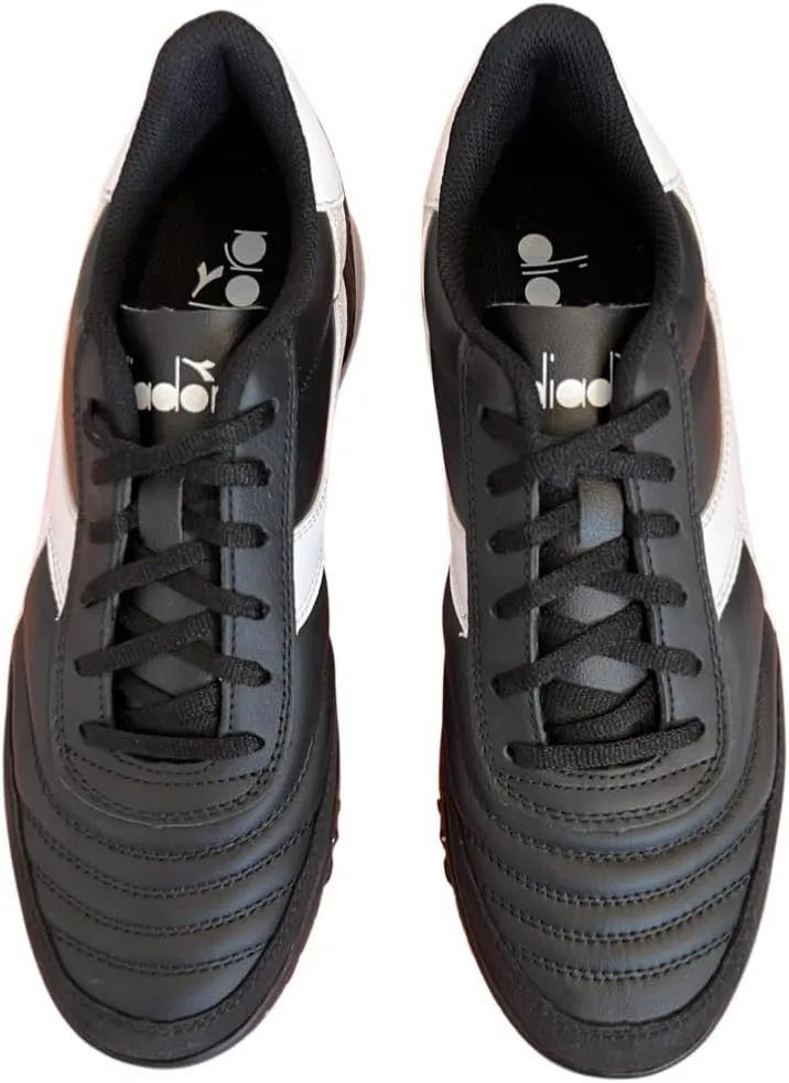 Diadora Calcetto LT Turf Soccer Shoes - Full Grain Leather, Enhanced Cushioning, Anti-Wear Rubber, Synthetic Turf, Optimal Traction and Stability