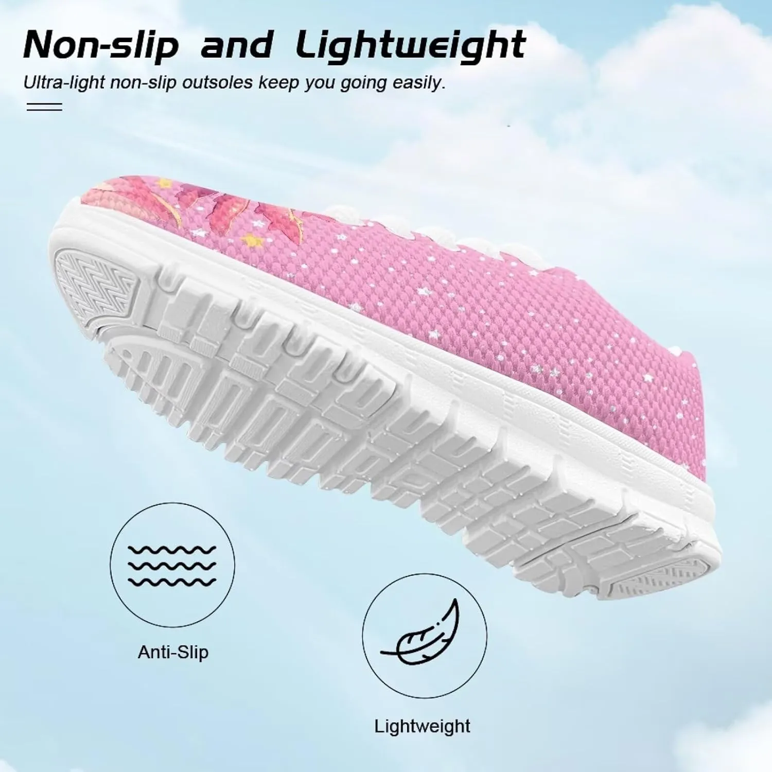 Dolyues Girls Sneakers Fashion Tennis Shoes for Kids Running Athletic Gym Sport Sneaker