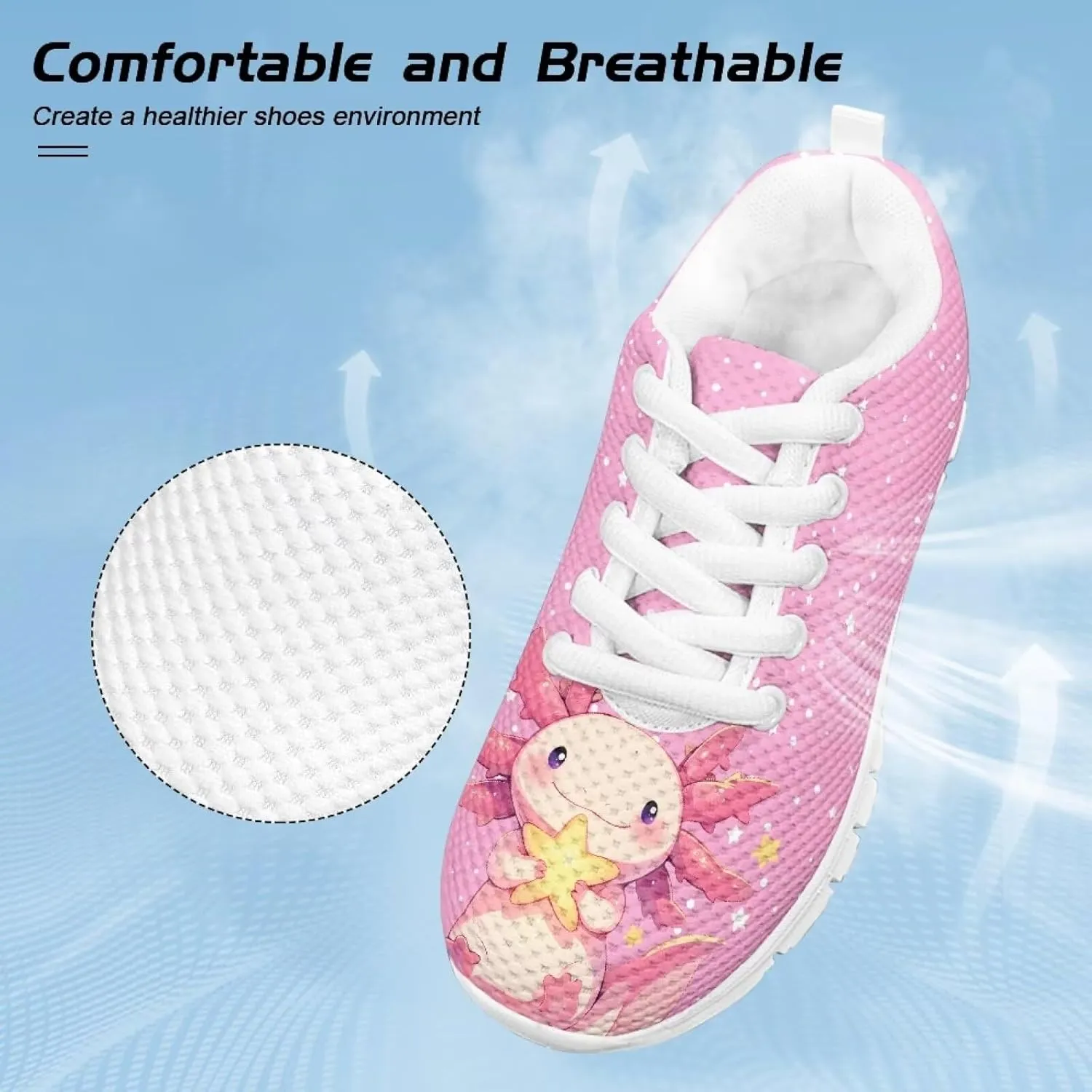 Dolyues Girls Sneakers Fashion Tennis Shoes for Kids Running Athletic Gym Sport Sneaker