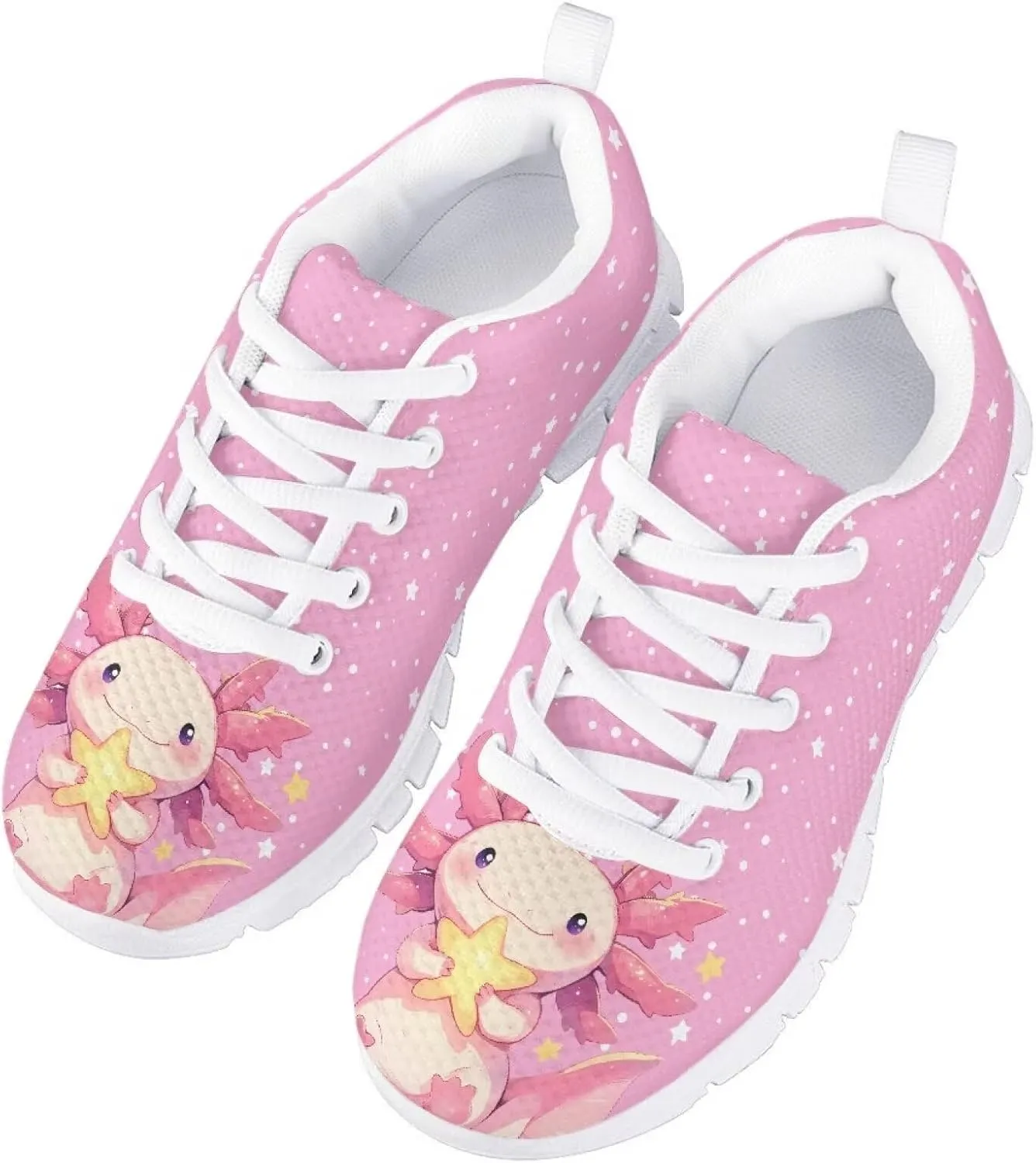 Dolyues Girls Sneakers Fashion Tennis Shoes for Kids Running Athletic Gym Sport Sneaker